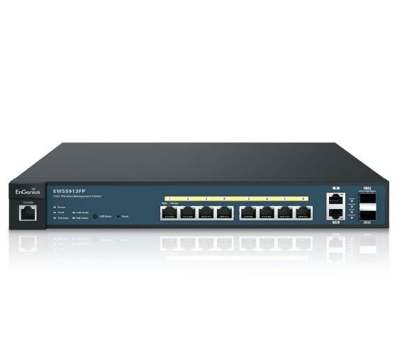 Picture of EnGenius EWS5912FP Wireless Management Switch with 8 GE PoE + 2GE + 2GE SFP