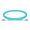 Picture of 1m (3ft) LC UPC to LC UPC Short Boot Duplex OM4 Multimode
