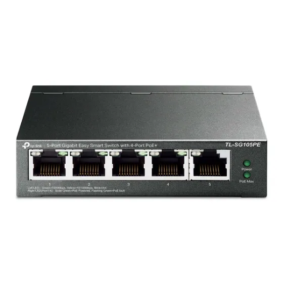 Picture of TP-Link TL-SG105PE 5-port Gigabit Switch with 4-port PoE+ 