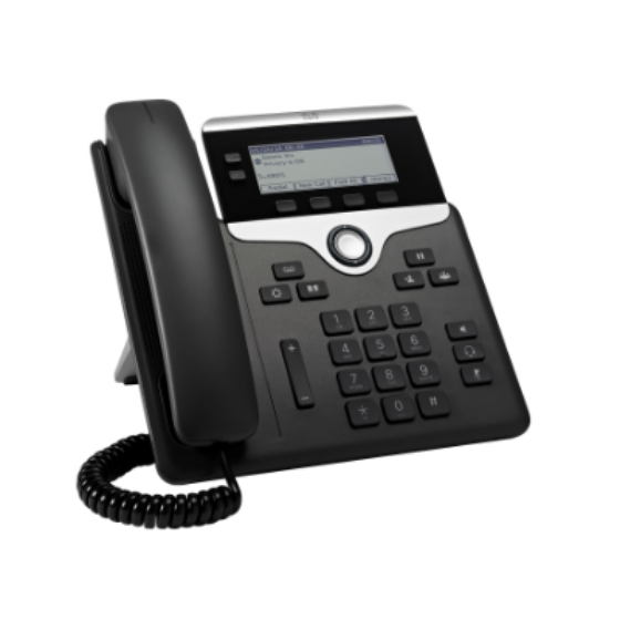 Picture of Cisco CP7821MPP (Multiplatform) VoIP SIP telephone, 2 x Fast Ethernet, 2 x line keys