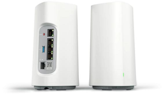 Picture of Adtran SDG8614 Fiber Gateway. Wi-Fi 6, 2.5G SFP+ for WAN, 1x 2.5Gbe, 3x 1Gbe LAN ports